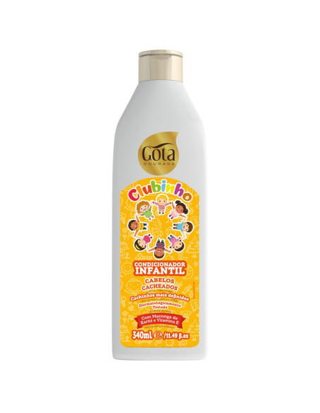 Acondicionador infantil Clubinho Cacheados Gota Dourada 340 ml