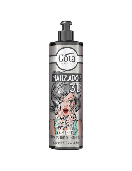 Matizador 3D Grafite Gota Dourada 300 ml
