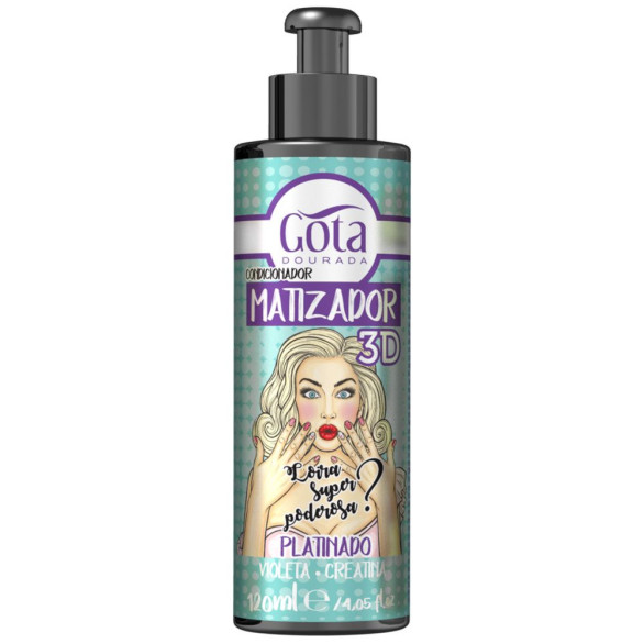 Matizador 3D Platinado Gota Dourada 120 ml