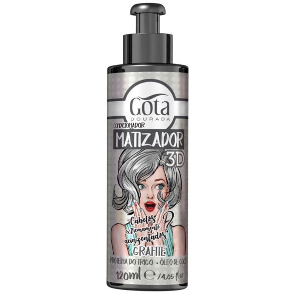 Matizador 3D Grafite Gota Dourada 120 ml