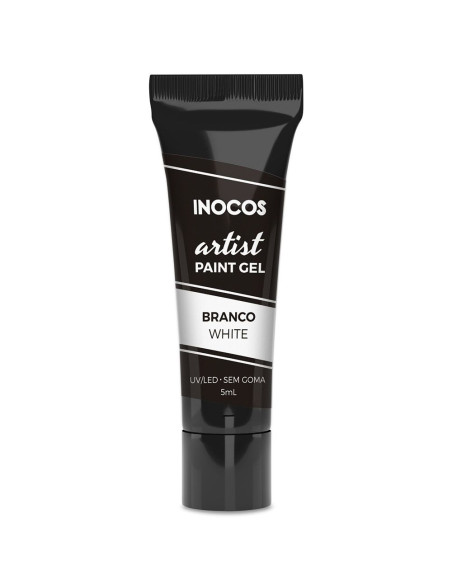 Paint Gel Artist Branco 5ml Inocos INOCOS Nail Art