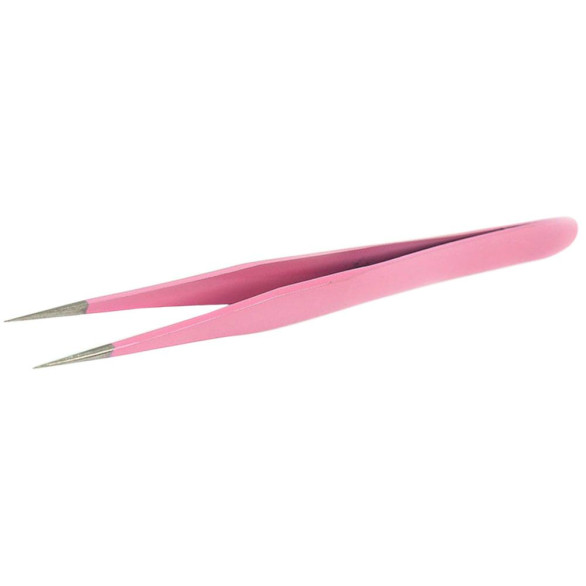Pinza antimagnética recta para extensiones de pestañas