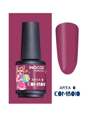 Verniz Gel Rosa Malva Apita o Comboio 15ml  - Meu Querido Mês de Agosto INOCOS INOCOS Verniz Gel