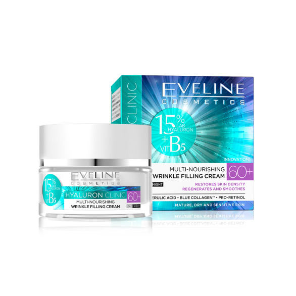 Crema alisadora B5 Hyaluron Clinic 60+ Eveline 50 ml