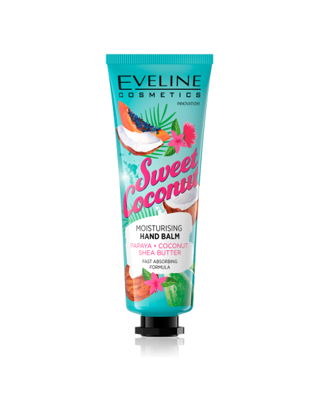 Creme de Aroma Coco 50ml - Eveline Cosmetics Creme de Mãos