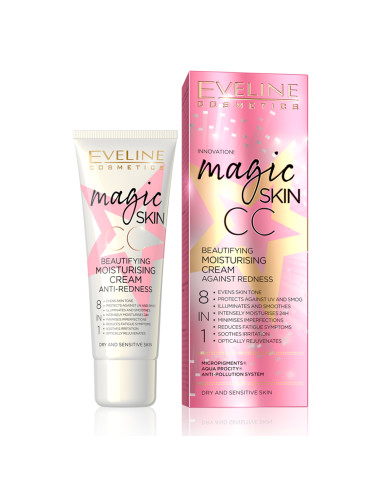 Eveline Magic Skin Creme Corretor de Cor 8em1 50ml - Eveline Cosmetics Creme de Rosto