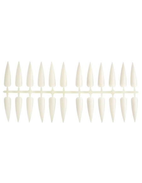 Muestrario tips Stiletto natural 24 colores 5 unidades