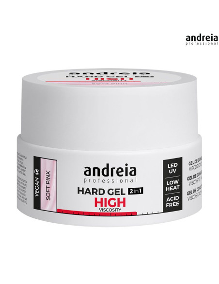 Andreia Hard Gel 2 en 1 Soft Pink 22 g