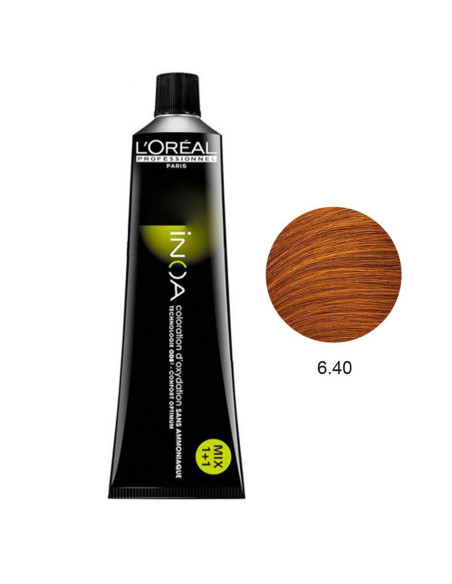 Inoa 6.40 Louro Escuro Acobreado Profundo Rubilan 60g L'oreal Professional LIM Inoa L'Oreal