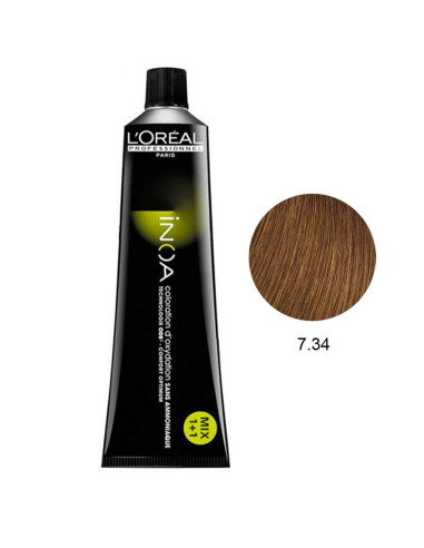 Inoa 7.34 Louro Dourado Acobreado 60g L'oreal Professional LIM Inoa L'Oreal