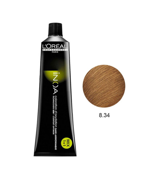 Inoa 8.34 Marrons/Beiges Quentes 60g L'Oreal Profissional Inoa L'Oreal