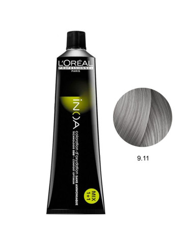 Inoa 9.11 Louro Muito Claro Cinza Profundo 60g - L'Oreal Profissional Inoa L'Oreal