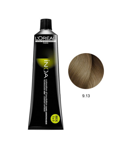 Inoa 9.13 Louro Muito Claro Cinza Dourado 60g - L'Oreal Profissional Inoa L'Oreal