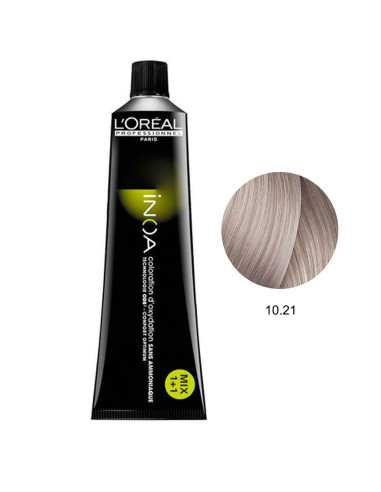 Inoa 10.21 Louro Platino Iridescente Cinza 60g - L'Oreal Profissional Inoa L'Oreal