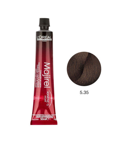 Majirel 5.35 Castanho Claro Dourado Acajou 50ml Loreal Profissional LIM Majirel L'Oreal