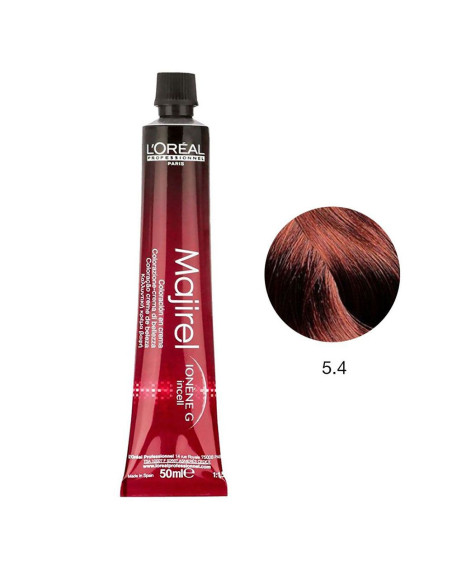 Majirel 5.4 Castanho Claro Acobreado 50ml Loreal Profissional LIM Majirel L'Oreal