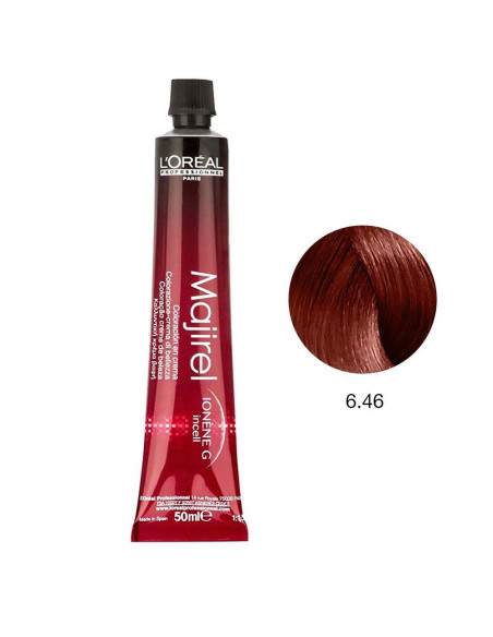 Majirel 6.46 Louro Escuro Acobreado Vermelho 50ml Loreal Profissional Majirel L'Oreal