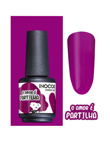 Verniz Gel Violeta Maracujá Amor é Partilha 15ml - Coleção Amor é Amor INOCOS INOCOS Verniz Gel