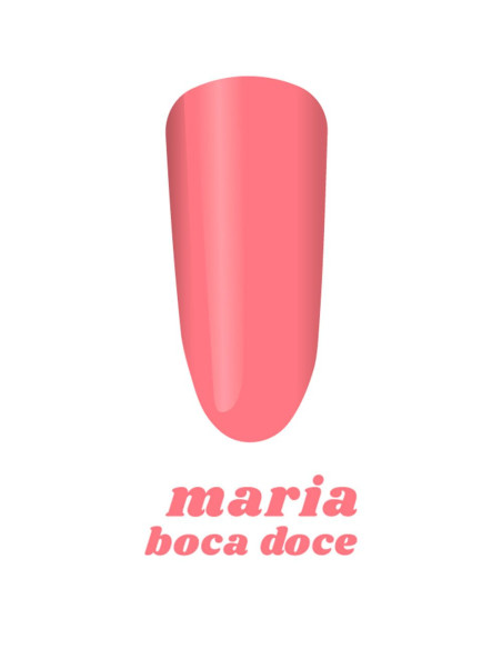 Verniz Gel Maria Boca Doce 15ml Laranja Damasco Coleção Maria Doce Verão Inocos INOCOS Verniz Gel