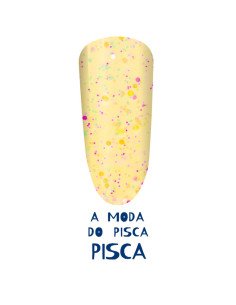 Verniz Gel A Moda do Pisca Pisca 15ml  - Meu Querido Mês de Agosto INOCOS INOCOS Verniz Gel 2