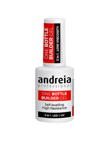 One Bottle Builder Gel 3 IN 1 Soft White 14ml Andreia Gel de Construção 