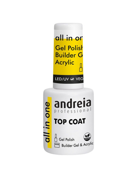 All in One Top Coat Andreia 10.5ml Complementos para Unhas Andreia