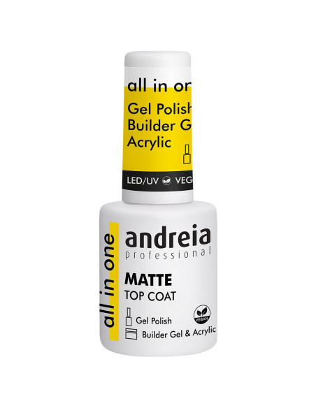 All in One Top Coat Matte Andreia 10.5ml Complementos para Unhas Andreia