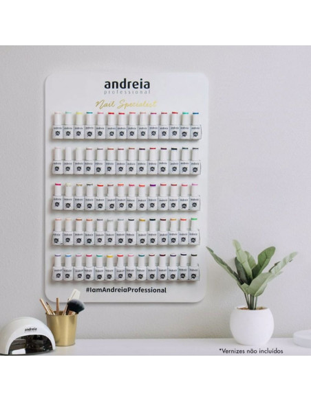 Andreia Pro Wall Display expositor de pared para 70 frascos