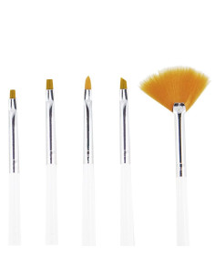 Kit de 5 pinceles para nail art