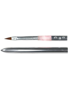 Pincel nº2 Ponta Oval c/tampa Pinceis para Unhas 2