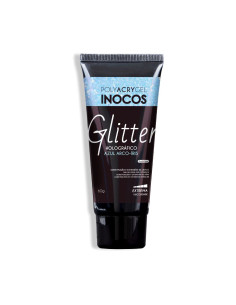INOCOS PolyAcrygel azul arcoíris holográfico tubo 60 g