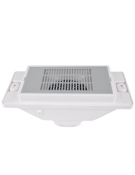 Aspirador de polvo de uñas empotrable 32 W blanco