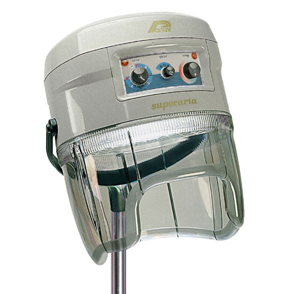 Parlux Superaria secador de casco de pie plateado