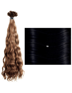 SHE extensiones onduladas MC de queratina 35/40 cm, 10 piezas
