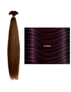 SHE L/M extensiones lisas con mechas queratina 55/60 cm, 10 piezas