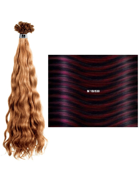 Extensões Frisadas c/ Madeixas (55/60cm) com Queratina M - SHE Extensões de Cabelo