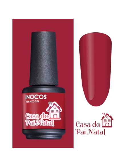 Verniz Gel Casa Pai Natal 15ml  - Aldeia Natal INOCOS INOCOS Verniz Gel