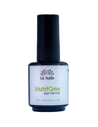 Base de Gel Verniz Nutri - One de 15 ml Gl Nails Verniz Gel GL Nails