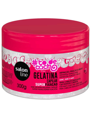 Gelatina Super Fixação 300G Todecacho - Salon Line Gelatina Salon Line