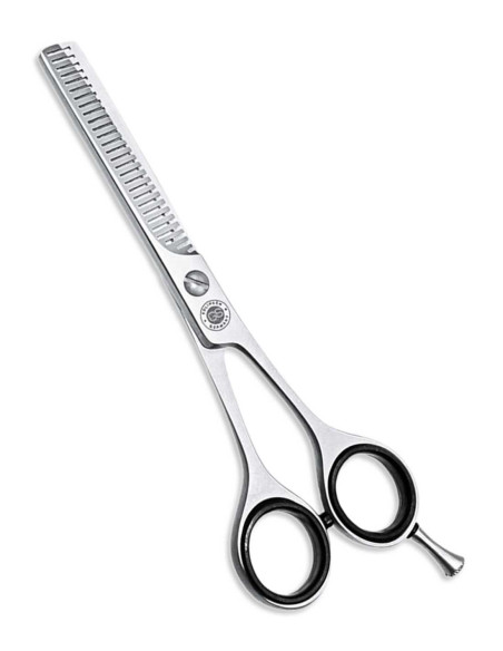 GS Solingen tijera de entresacar de dos hojas, plata, 13 cm