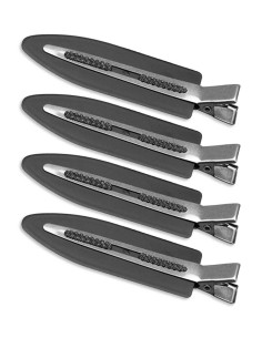 Pinzas antimarca cabello 8 cm 4 unidades