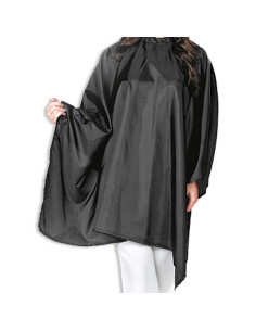 Capa de peluquería negra 130 x 78 cm