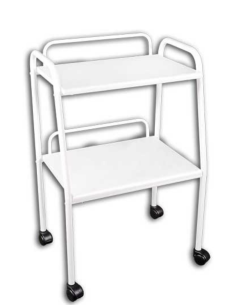 Mesa auxiliar de estética MP2, 2 estantes