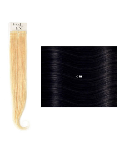 Extensões de Cabelo lisas (cm55/60) com adesivo Cor Natural NL| SHE Extensões de Cabelo