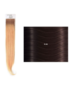 SHE RL extensiones adhesivas lisas 55/60 cm raíces oscuras