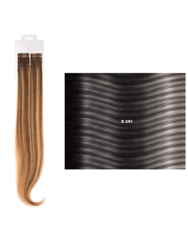 Extensões de Cabelo lisas (cm55/60) com adesivo Balayage BL | SHE Hair Extensions Extensões de Cabelo