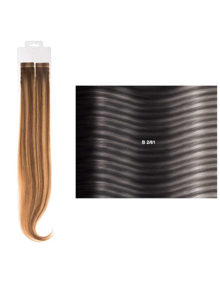 Extensões de Cabelo lisas (cm55/60) com adesivo Balayage BL | SHE Hair Extensions Extensões de Cabelo