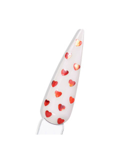 Glitter Xi Coração Vermelho 1g - Coleção Quem Nunca INOCOS INOCOS Nail Art 2