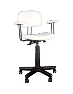 Silla de estética regulable con reposabrazos