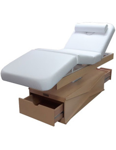 Camilla eléctrica SPA de madera, 2 motores 2